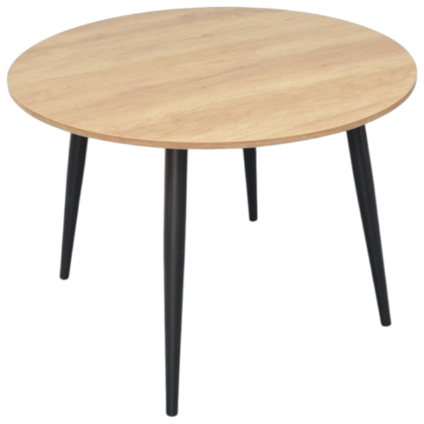 Set masă și scaune Evelin DT 402-5WH + 4 LC-621Wh Rotundă / PAL / Light Gray photo 2