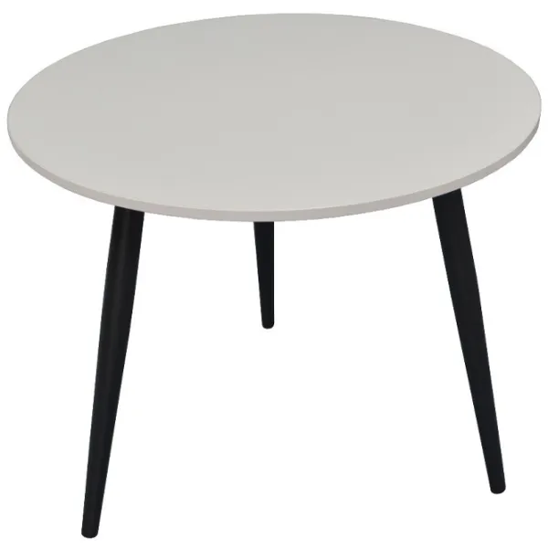 Обеденные стол со стульями Evelin DT 404-3B + 3 XR-154B Круглая / ДСП / Тёмно-серый photo 2