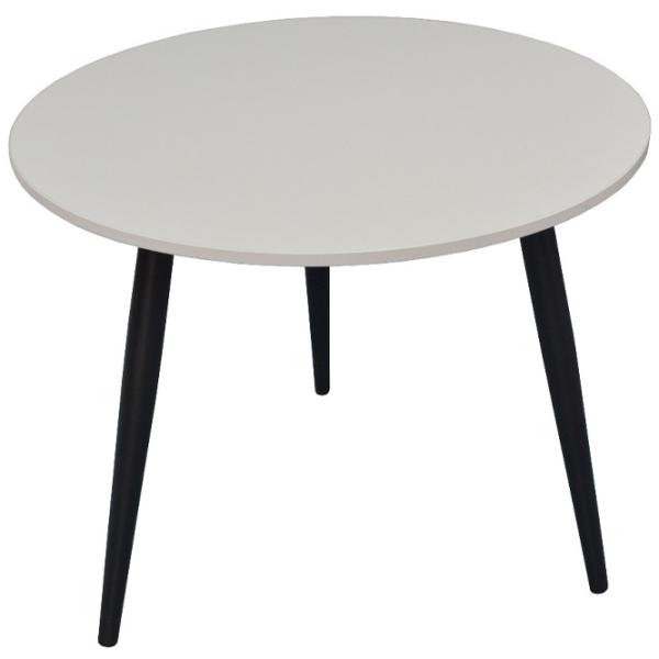 Обеденные стол со стульями Evelin DT 404-3B + 3 XR-154B Круглая / ДСП / Тёмно-серый photo 2