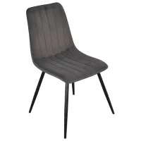 Set masă și scaune Evelin DT 404-3B + 3 XR-154B Rotundă / PAL / Dark Gray photo 3