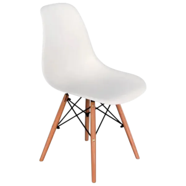 Set masă și scaune Evelin DT 431-1R Wo + 4 LC-021 Dreptunghiulară / PAL / White photo 4