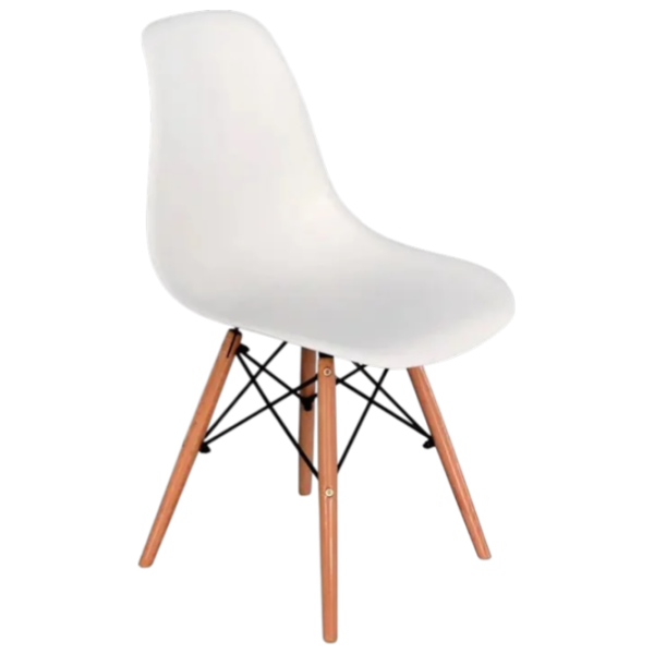 Set masă și scaune Evelin DT 431-1R Wo + 4 LC-021 Dreptunghiulară / PAL / White photo 4