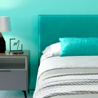 Кровать My-Style my-Iris 200 x 200 см / Фанера / Бирюзовый photo 4