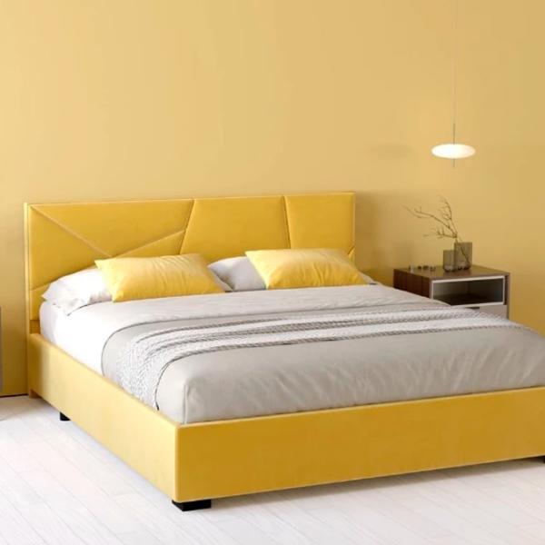 Кровать My-Style my-Iris 200 x 200 см / Фанера / Желтый photo 4