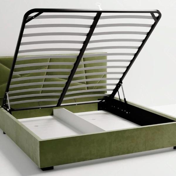 Кровать My-Style my-Iris 200 x 200 см / Фанера / Хаки photo 4