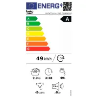 Mașină de spălat Beko BM3WFSU49415WB 9 kg / 1400 rpm / White photo 8