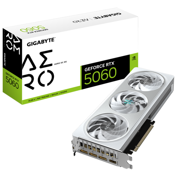 Placă video Gigabyte GeForce RTX 5060 AERO OC PCI Express x16 5.0 / 8 GB photo 9