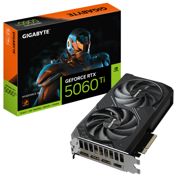 Видеокарта Gigabyte GeForce RTX 5060 Ti WINDFORCE PCI Express x16 5.0 / 16 ГБ photo 10