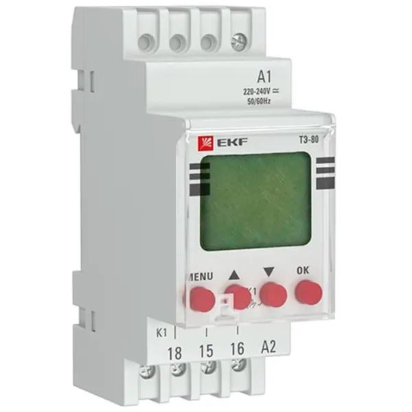 Releu de timp EKF TE-80 240 V / 50 - 60 Hz photo 1