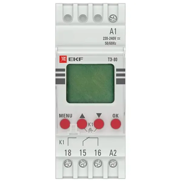 Releu de timp EKF TE-80 240 V / 50 - 60 Hz photo 2