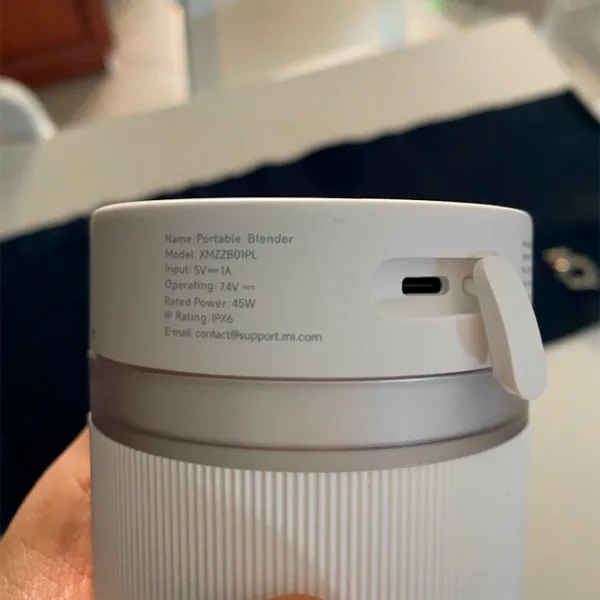 Портативный блендер Xiaomi BHR9226EU 45 Вт / Белый photo 4
