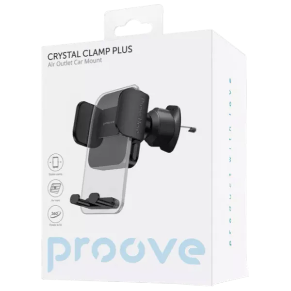 Suport auto Proove Crystal Clamp Plus Air Black photo 2