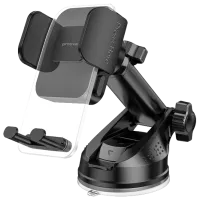 Suport auto Proove Crystal Clamp Plus Suction Type Black