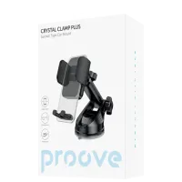 Suport auto Proove Crystal Clamp Plus Suction Type Black photo 2