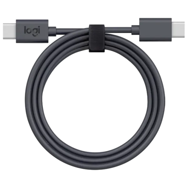 Cablu Logitech USB Type-C + USB Type-C 5 m / Graphite photo 1