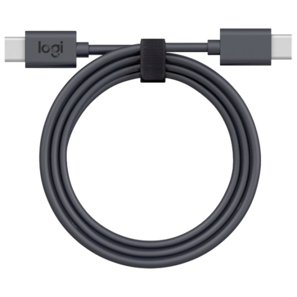 Cablu Logitech USB Type-C + USB Type-C 5 m / Graphite photo 1