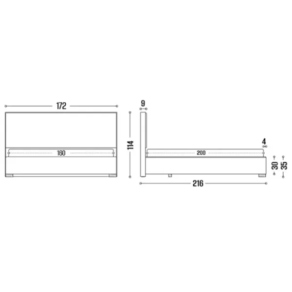 Кровать My-Style my-Boni 160 x 200 см / Фанера / Кремовый photo 7