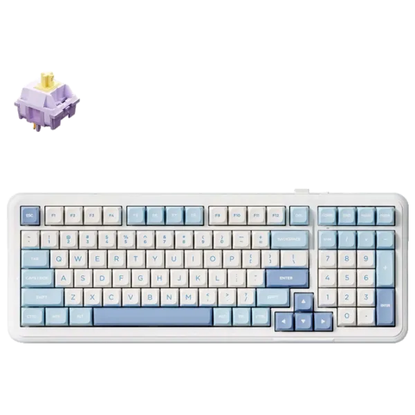 Tastatură Mchose K99 Fără fir / Sky Blue photo 2 Tastatură Mchose K99 Fără fir / Sky Blue photo 2