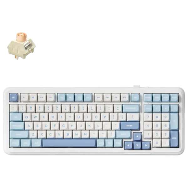 Tastatură Mchose K99 Fără fir / Sky Blue photo 6 Tastatură Mchose K99 Fără fir / Sky Blue photo 6
