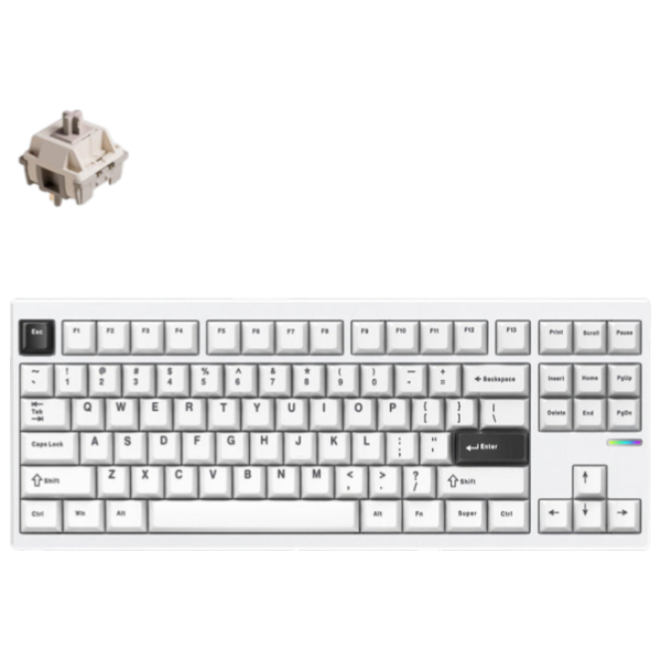 Tastatură Mchose GX87 Ultra Fără fir / White photo 3 Tastatură Mchose GX87 Ultra Fără fir / White photo 3