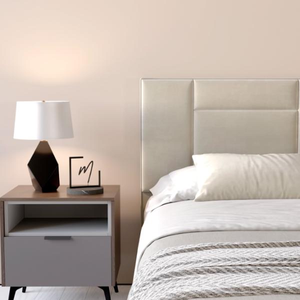 Pat My-Style my-Rose 90 x 200 cm / Placaj / Light Gray photo 7