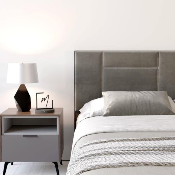 Кровать My-Style my-Rose 200 x 200 см / Фанера / Тёмно-серый photo 7