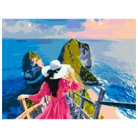 Картина по номерам BrushMe ама на островах RBS51548FC 40 x 30 cm / Горизонтальная