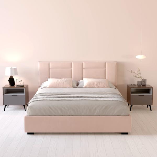 Кровать My-Style my-Rose 200 x 200 см / Фанера / Светло-розовый photo 6