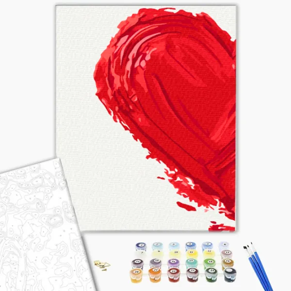 Картина по номерам BrushMe Отпечаток любви 1 RBS1026FC 40 x 30 cm / Вертикальная photo 3