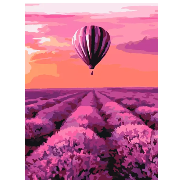 Картина по номерам BrushMe Воздушный шар в Провансе RBS32305FC 40 x 30 cm / Вертикальная photo 1