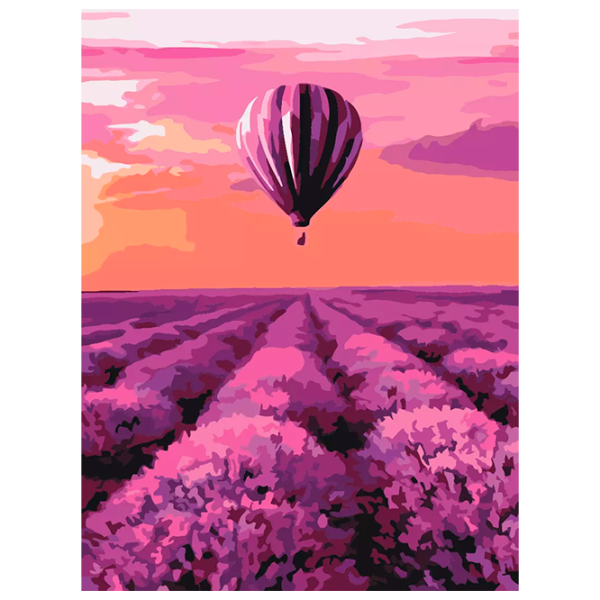 Картина по номерам BrushMe Воздушный шар в Провансе RBS32305FC 40 x 30 cm / Вертикальная photo 1