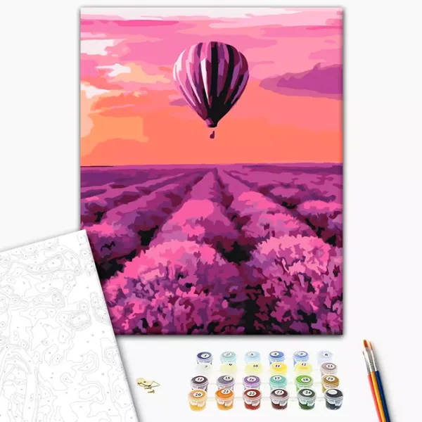 Картина по номерам BrushMe Воздушный шар в Провансе RBS32305FC 40 x 30 cm / Вертикальная photo 2