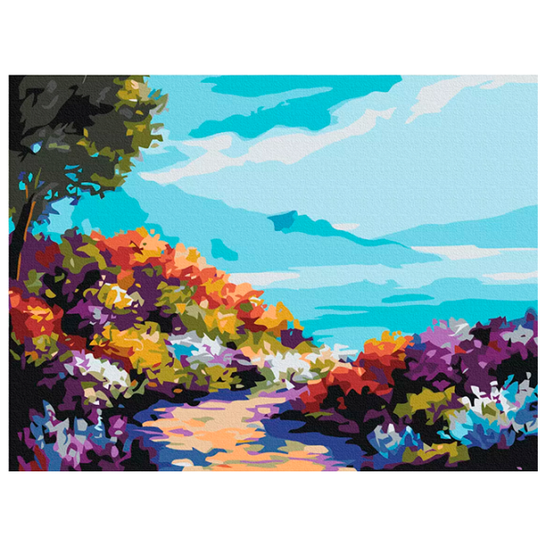 Картина по номерам BrushMe Цветы у моря RBS1006FC 40 x 30 cm / Горизонтальная photo 1