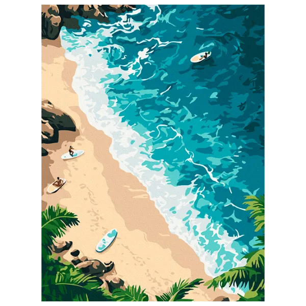 Картина по номерам BrushMe Остров мечты RBS54239FC 40 x 30 cm / Вертикальная photo 1