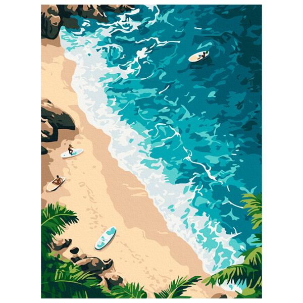 Картина по номерам BrushMe Остров мечты RBS54239FC 40 x 30 cm / Вертикальная photo 1