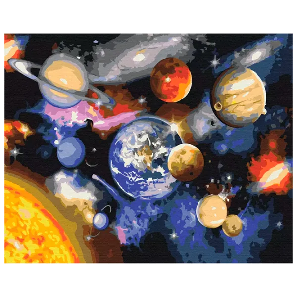 Картина по номерам BrushMe Парад планет RBS22268FC 40 x 30 cm / Горизонтальная photo 1