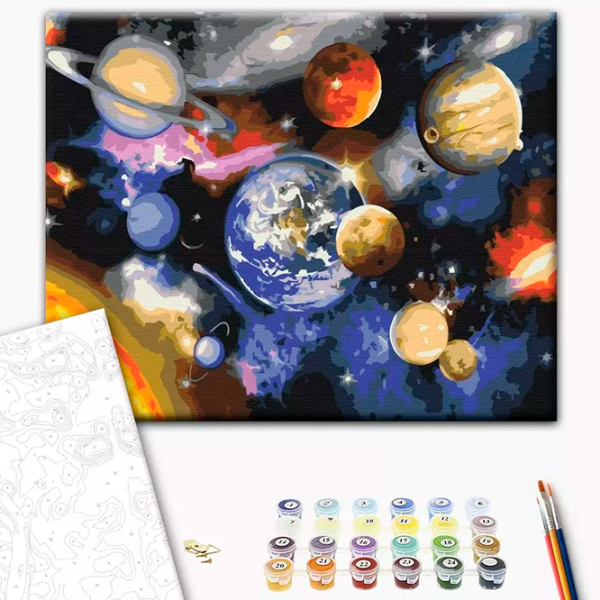 Картина по номерам BrushMe Парад планет RBS22268FC 40 x 30 cm / Горизонтальная photo 3