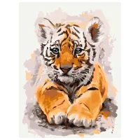 Картина по номерам BrushMe Милый тигр RBS24302FC 40 x 30 cm / Вертикальная