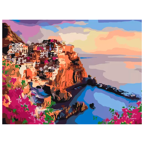 Картина по номерам BrushMe Яркие краски Сицилии RBS35801FC 40 x 30 cm / Горизонтальная photo 1