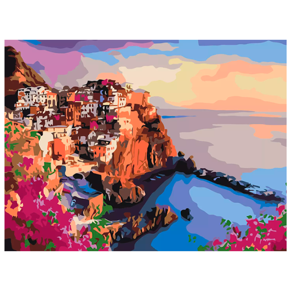 Картина по номерам BrushMe Яркие краски Сицилии RBS35801FC 40 x 30 cm / Горизонтальная photo 1