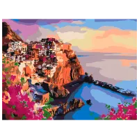 Картина по номерам BrushMe Яркие краски Сицилии RBS35801FC 40 x 30 cm / Горизонтальная