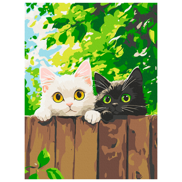 Pictură pe numere BrushMe Cercetașii pufoși KBS0192FC 40 x 30 cm / Verticală photo 1