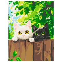 Картина по номерам BrushMe Пушистые разведчики KBS0192FC 40 x 30 cm / Вертикальная