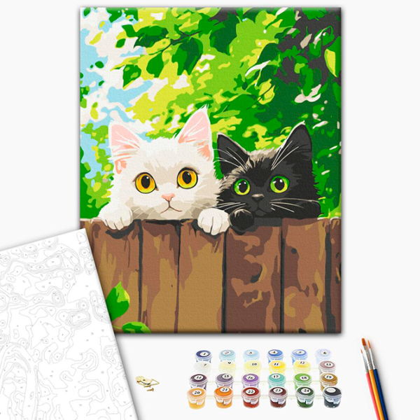 Pictură pe numere BrushMe Cercetașii pufoși KBS0192FC 40 x 30 cm / Verticală photo 3