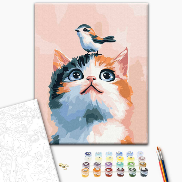 Картина по номерам BrushMe Маленькие друзья KBS0196FC 40 x 30 cm / Вертикальная photo 3