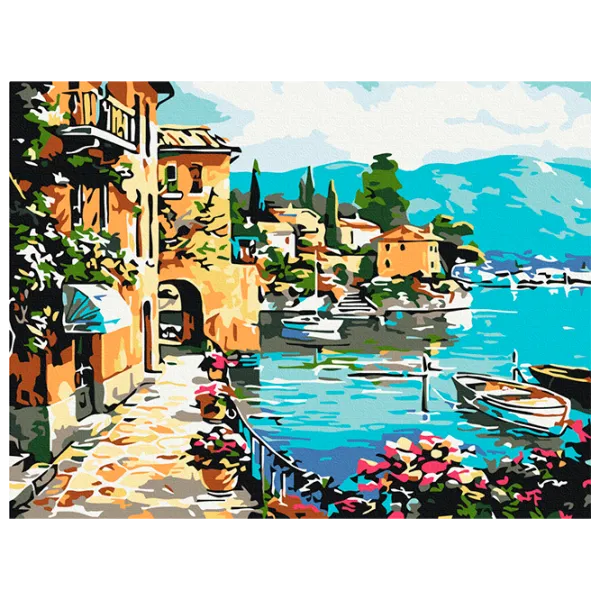 Pictură pe numere BrushMe Faleza de vară RBS32191FC 40 x 30 cm / Orizontală photo 1