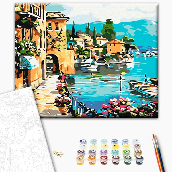 Pictură pe numere BrushMe Faleza de vară RBS32191FC 40 x 30 cm / Orizontală photo 3