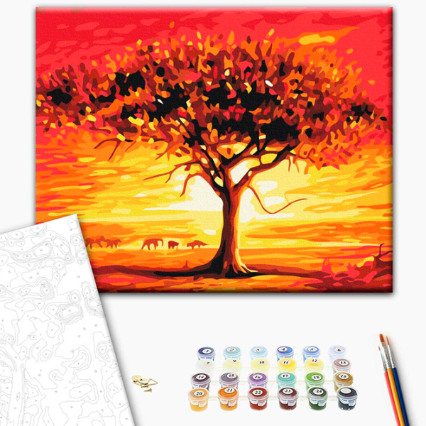 Pictură pe numere BrushMe Soarele deșertului RBS52210FC 40 x 30 cm / Orizontală photo 3