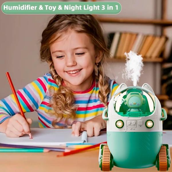 Umidificator de aer Cute Pet MJ066 Cu ultrasunet/ Green photo 5