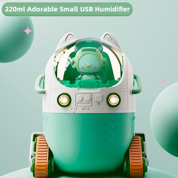 Umidificator de aer Cute Pet MJ066 Cu ultrasunet/ Green photo 6